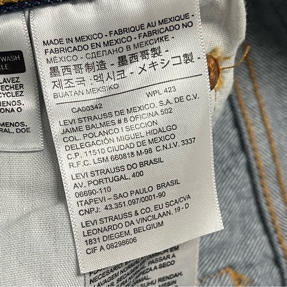 LEVI’S 501 Button Fly Premium Dark Wash Vintage Denim Cutoff Jean Shorts Size 29 - Picture 11 of 13